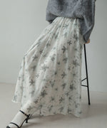 NUANCE FLOWER VOLUME SKIRT