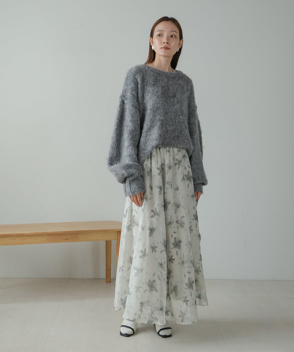 NUANCE FLOWER VOLUME SKIRT