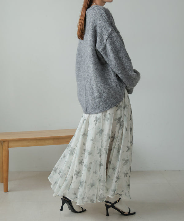 NUANCE FLOWER VOLUME SKIRT