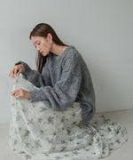 NUANCE FLOWER VOLUME SKIRT