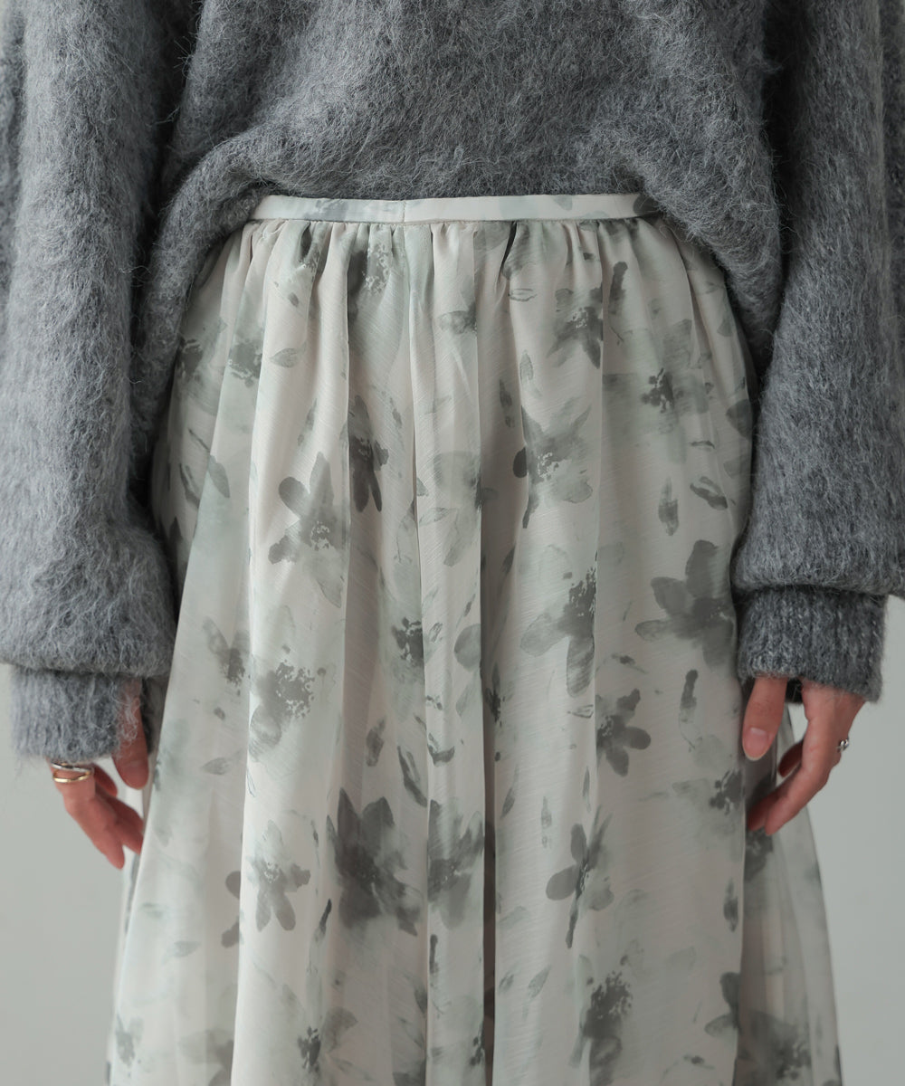 NUANCE FLOWER VOLUME SKIRT