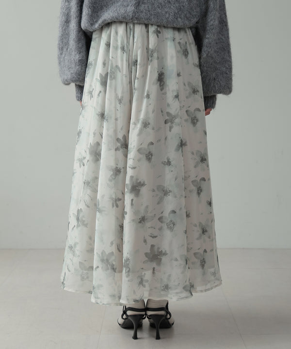 NUANCE FLOWER VOLUME SKIRT