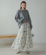 NUANCE FLOWER VOLUME SKIRT