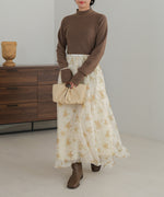 NUANCE FLOWER VOLUME SKIRT