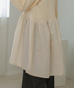 DOT BUTTON PEPLUM TOPS