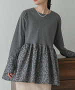DOT BUTTON PEPLUM TOPS