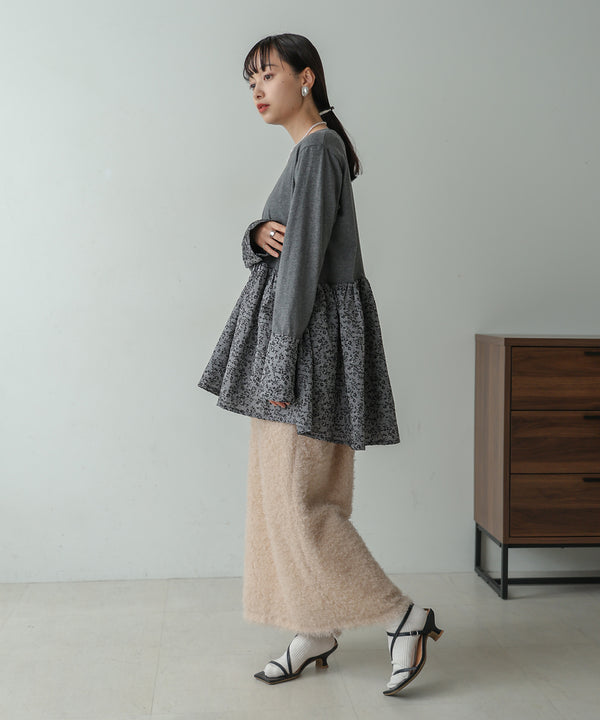 DOT BUTTON PEPLUM TOPS