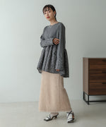 DOT BUTTON PEPLUM TOPS