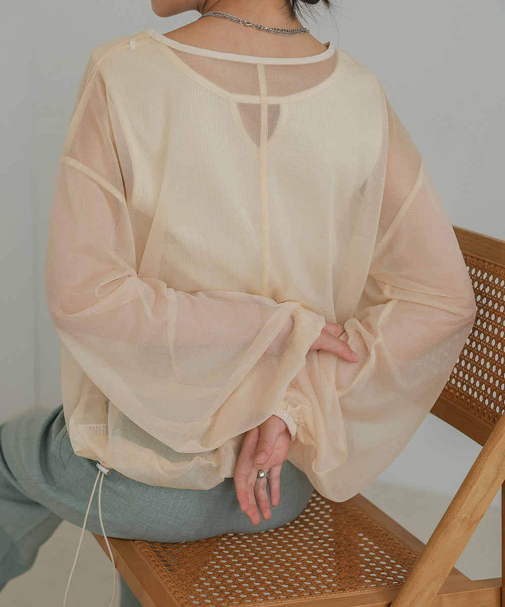 [TIMESALE 20%OFF]SHEER DROST TOPS
