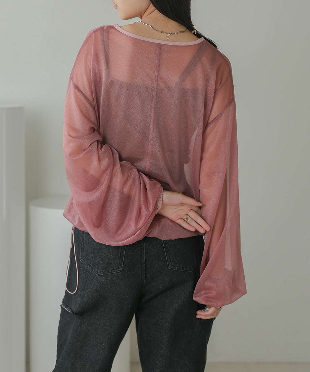 [TIMESALE 20%OFF]SHEER DROST TOPS