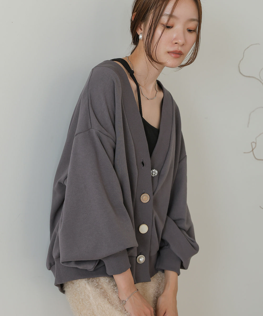 RANDOM BUTTON CARDIGAN