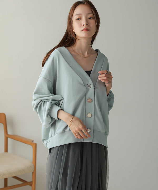 RANDOM BUTTON CARDIGAN