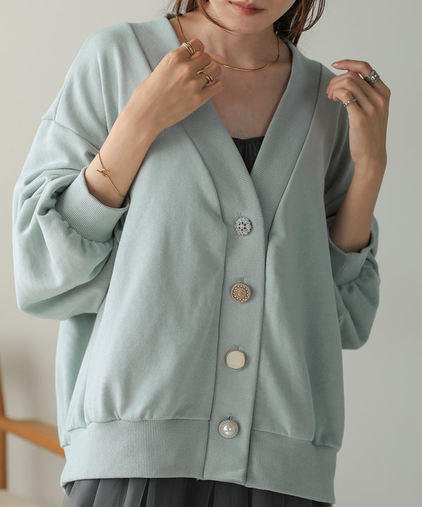 RANDOM BUTTON CARDIGAN