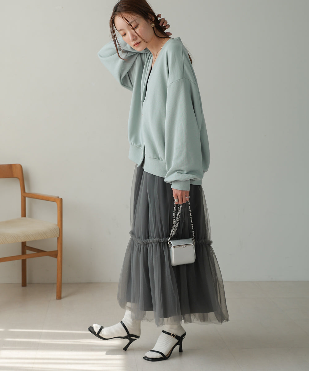 RANDOM BUTTON CARDIGAN