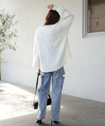 VOLUME SLEEVE MOHAYALIKE KNIT