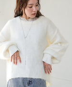 VOLUME SLEEVE MOHAYALIKE KNIT