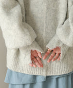 VOLUME SLEEVE MOHAYALIKE KNIT