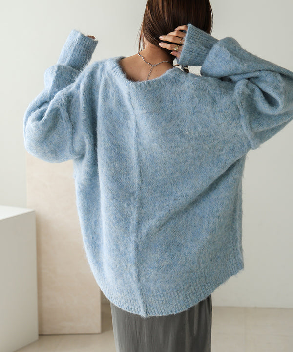 VOLUME SLEEVE MOHAYALIKE KNIT