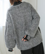 VOLUME SLEEVE MOHAYALIKE KNIT