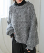 VOLUME SLEEVE MOHAYALIKE KNIT