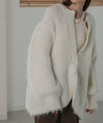 MOHAYALIKE SHAGGY KNIT CARDIGAN