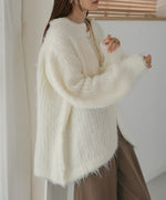MOHAYALIKE SHAGGY KNIT CARDIGAN
