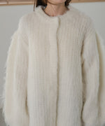 MOHAYALIKE SHAGGY KNIT CARDIGAN