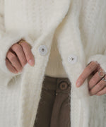 MOHAYALIKE SHAGGY KNIT CARDIGAN