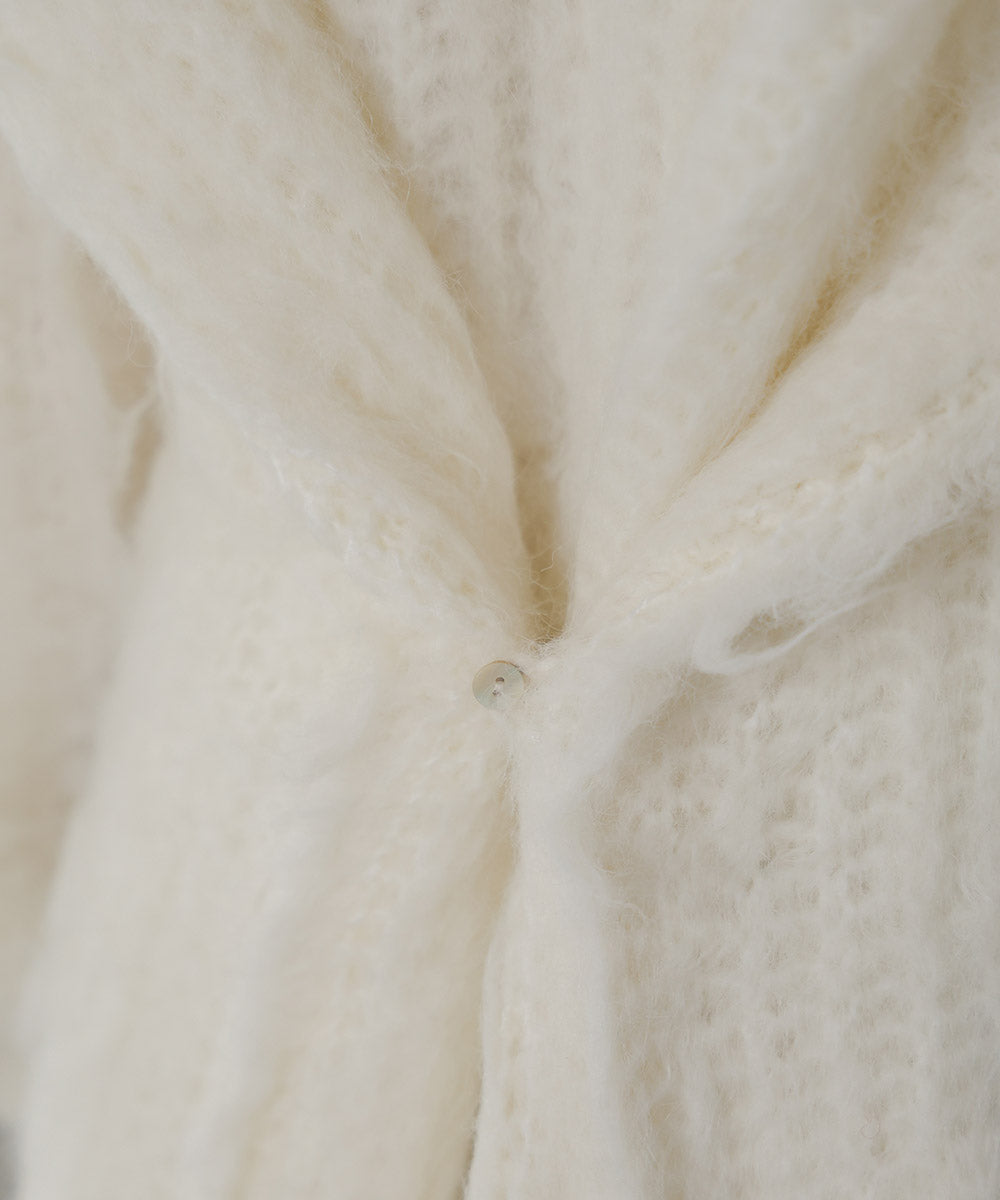 MOHAYALIKE SHAGGY KNIT CARDIGAN