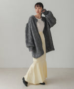 MOHAYALIKE SHAGGY KNIT CARDIGAN