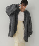 MOHAYALIKE SHAGGY KNIT CARDIGAN