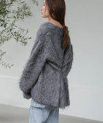 MOHAYALIKE SHAGGY KNIT CARDIGAN