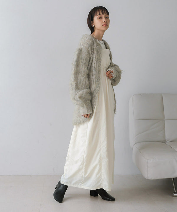 MOHAYALIKE SHAGGY KNIT CARDIGAN