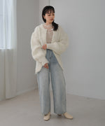 MOHAYALIKE SHAGGY KNIT CARDIGAN