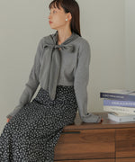 BOW TIE RIBBED KNIT