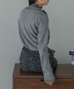 BOW TIE RIBBED KNIT