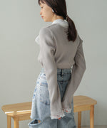 BOW TIE RIBBED KNIT
