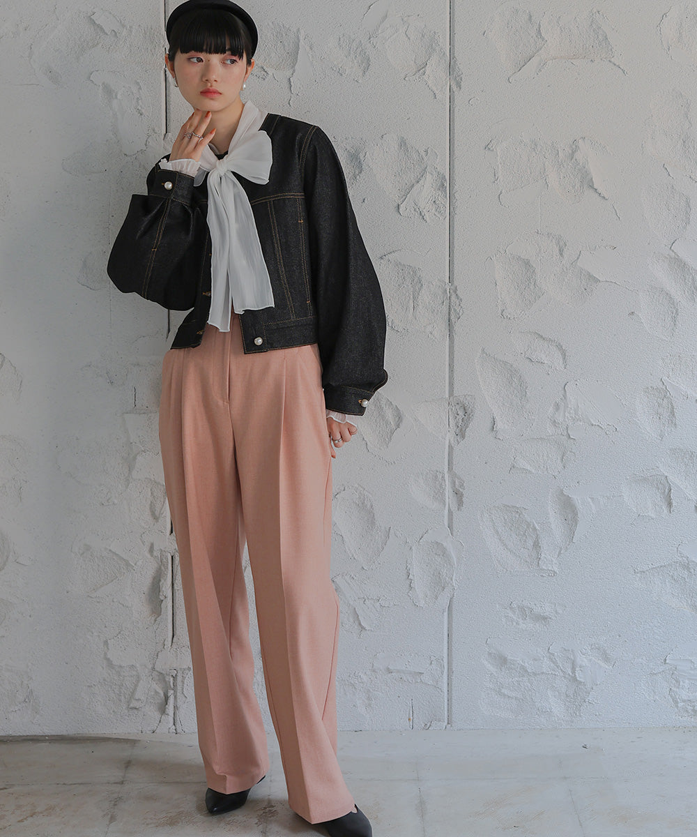 BOW TIE RIBBED KNIT