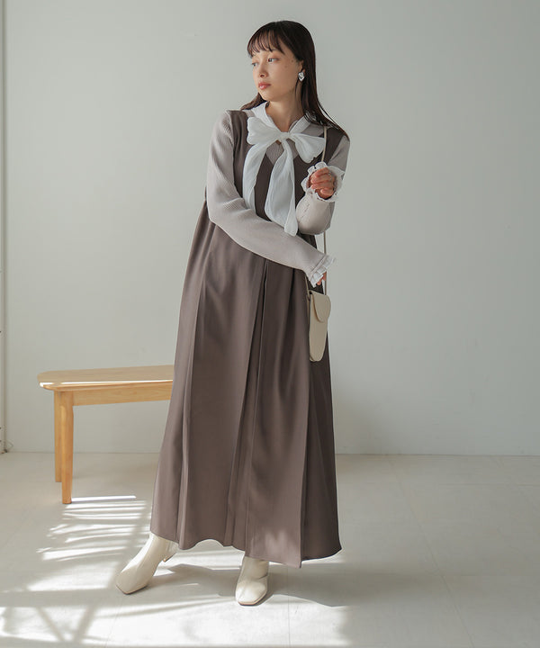 BOW TIE RIBBED KNIT