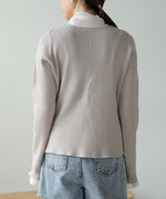 BOW TIE RIBBED KNIT
