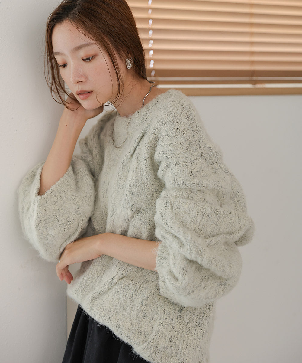 CABLE MIX KNIT PULLOVER – Bab