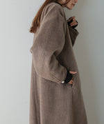 SHAGGY PEARL BUTTON OVER SILHOUETTE COAT