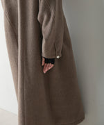 SHAGGY PEARL BUTTON OVER SILHOUETTE COAT