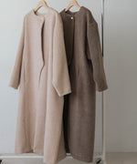 SHAGGY PEARL BUTTON OVER SILHOUETTE COAT
