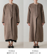 SHAGGY PEARL BUTTON OVER SILHOUETTE COAT
