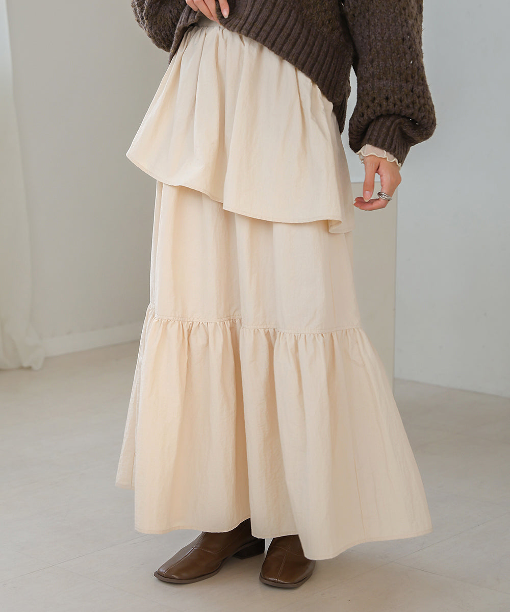 TIERED VOLUME SKIRT