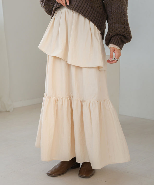 TIERED VOLUME SKIRT