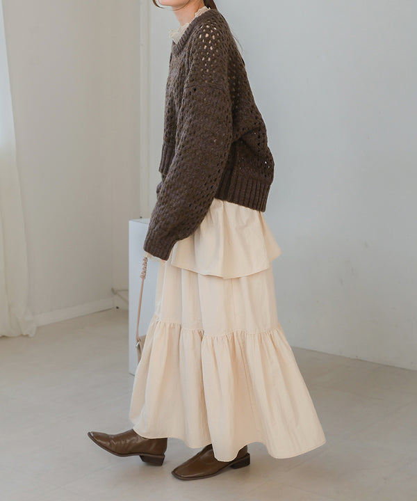 TIERED VOLUME SKIRT