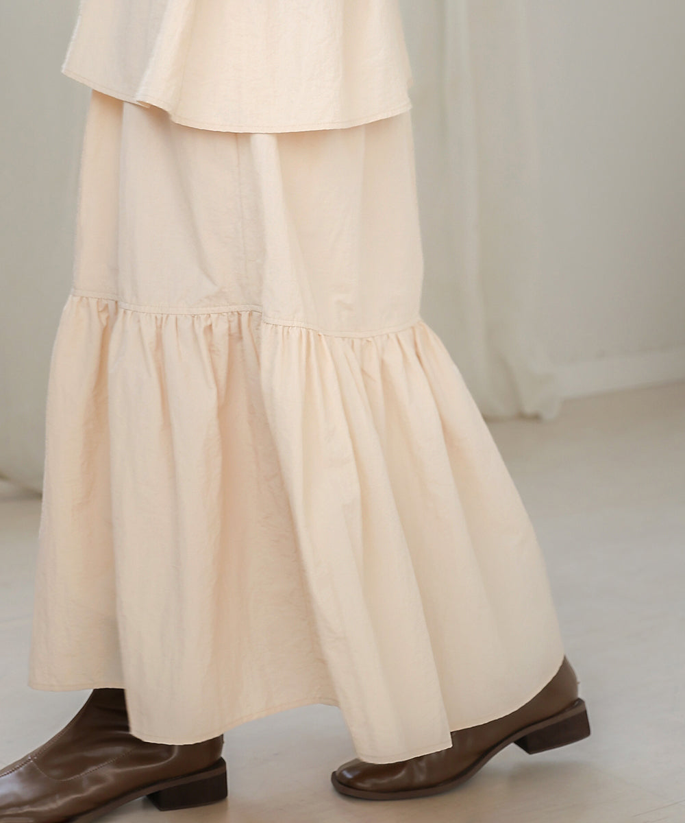 TIERED VOLUME SKIRT