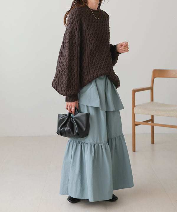 TIERED VOLUME SKIRT